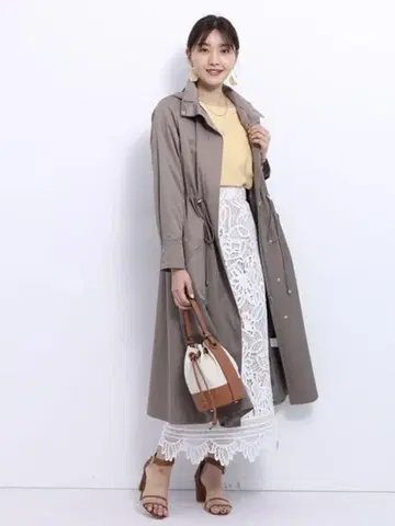JUSGLITTY 롱 후드 블루종 정가 31,900엔