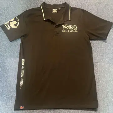 Norton 블랙 피케 셔츠 X-LARGE