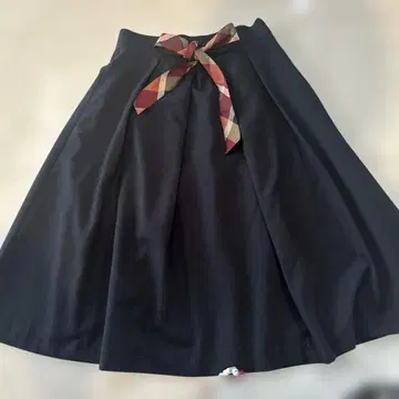 허리 리본 스커트