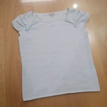 미사용급 TOCCA 토카 세탁 가능한 상의 리본 스카이블루 XS