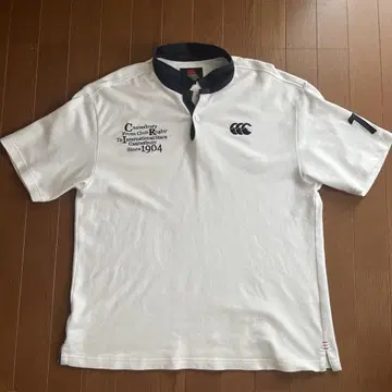 canterbury 피케 셔츠 XL 화이트 번호 10