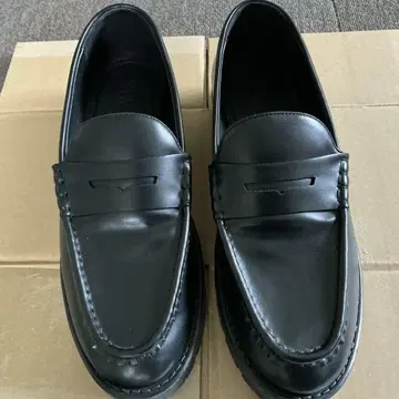 ZARA 자라 청키힐 로퍼 42 (27cm) 새상품급 블랙