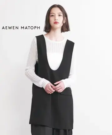 AEWEN MATOPH 이우엔마토프 U넥 미니 원피스 튜닉