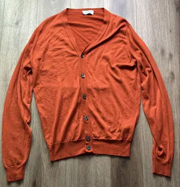 JOHN SMEDLEY 가디건 L 오렌지