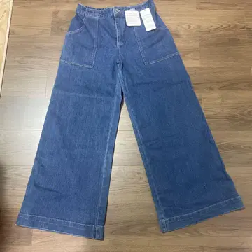 쿄코 히가 데님 와이드 팬츠