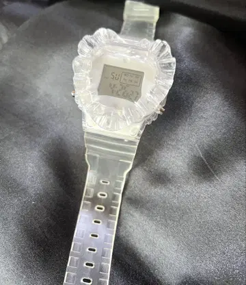 잡화 미완성 클리어 하트 프릴 팔 시계