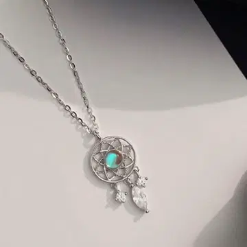 컨디션 최상] 드림 캐처 목걸이 문스톤