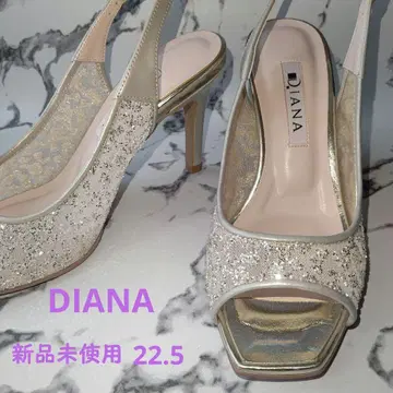 DIANA 반짝이는 글리터 오픈토 백 스트랩 샌들
