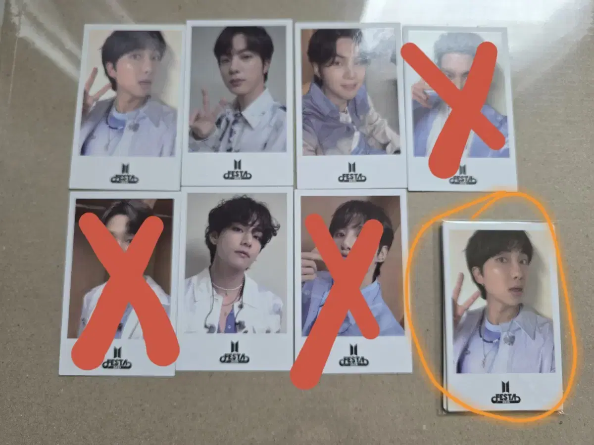 미개봉7인세트/방탄 페스타 특전포카 BTS FESTA PHOTOCARD