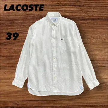 LACOSTE 라코스테 린넨 셔츠 화이트 M 린넨 100%
