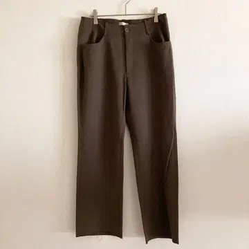 비쓰리 B3 스트레이트 팬츠 오피스 캐주얼 L 브라운 4276