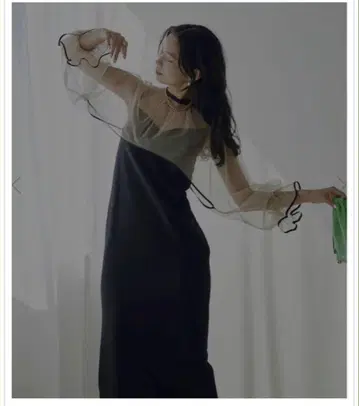 MANY WAY AIRY VEIL DRESS M 블랙