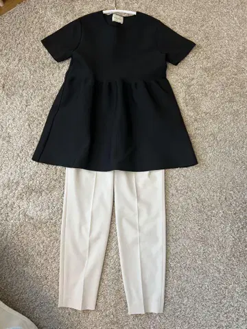 UNITED ARROWS 셋업 페플럼 썸머 니트 팬츠