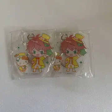 컬러풀 피치 산리오 콜라보 아크링 키링 자파파