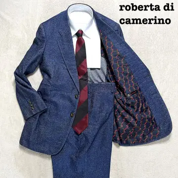 roberta di camerino 블루 올 패턴 프리 노턱 세트