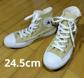 CONVERSE ALLSTAR 베이지 하트 패치 데님 하이컷