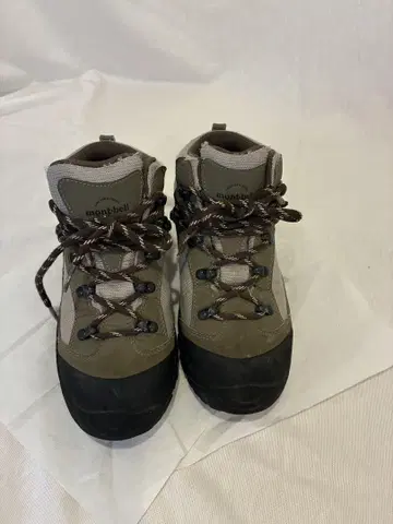 mont-bell 등산화 트레킹 슈즈 22.0cm 그레이/브라운