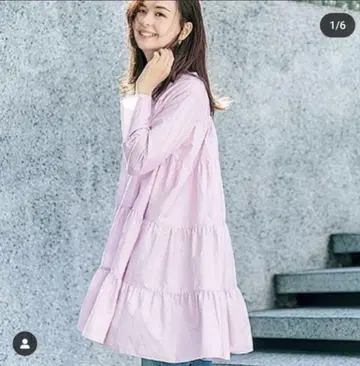 BLANC 블랑 티어드 튜닉 티어드 원피스 퍼플 VERY