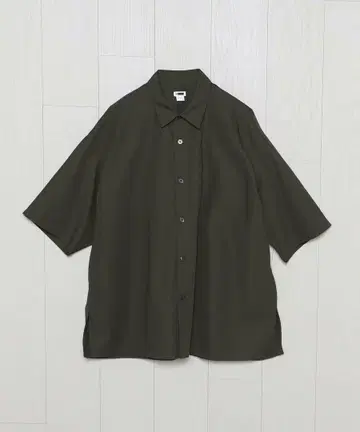 <H> 웨더 스퀘어 컷 숏 슬리브 셔츠