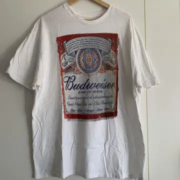 US 구제 의류 Budweiser 버드와이저 기업 로고 빈티지 티셔츠