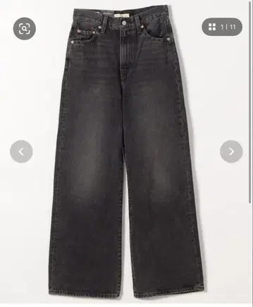 LEVI'S RIBCAGE WIDE LEG H223 블랙 27