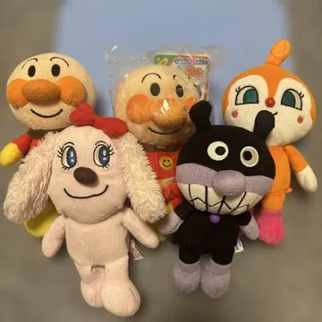 호빵맨 봉제 인형 세트 약 20cm