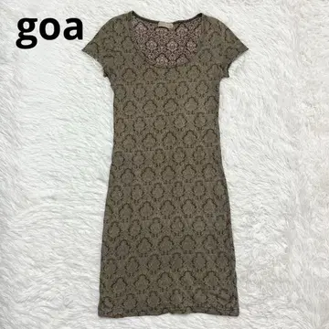 고아 goa 롱 티셔츠 원피스 튜닉 올 패턴 코튼 일본제