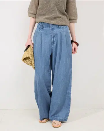 SLOBE IENA/ LEDENIM TUCK TROUSER 36 사이즈