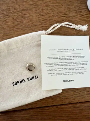 SOPHIE BUHAI 골드 도금 후프 귀걸이 (단일)