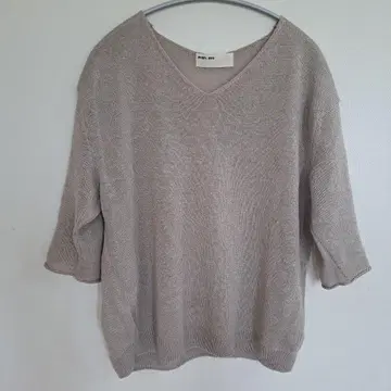 evam eva V넥 오분 소매