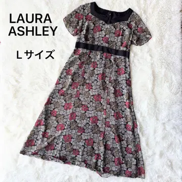 LAURA ASHLEY 꽃무늬 L 사이즈 반팔 롱 원피스 로라 애슐리