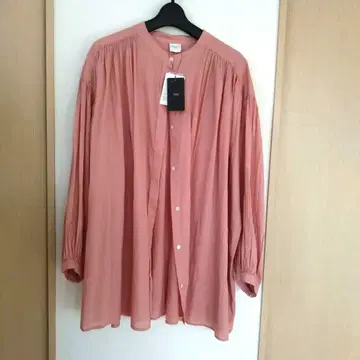 코튼 보일 개더 블라우스