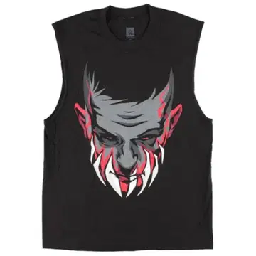 새상품 WWE 프로레슬링 핀 베일러 슬리브리스 티셔츠 블랙 XL