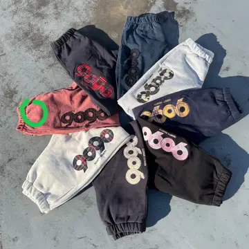 9090 9090 OG 로고 리치 스웨트 팬츠 M