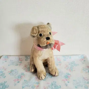 앤티크 빈티지 퍼그 봉제 인형