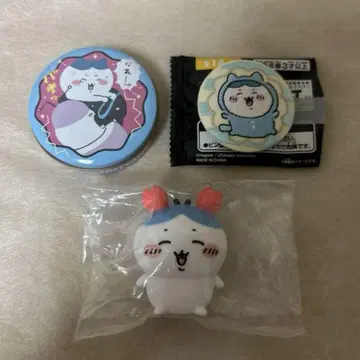 치이카와 (먼작귀) 하치와레 가니짱 캔 케이스 캔뱃지 자수 덤 랜덤