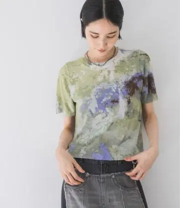 JEANASIS 지나시스 보카시가라 프린트 니트