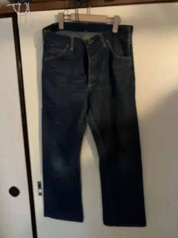 빈티지 Lee 데님 팬츠 허리 블랙 택 34