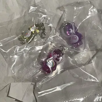 케어 베어 가챠가챠 클리어 마스코트 참 메지루시 액세서리