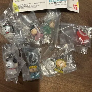 PEANUTS 스누피 메지루시 액세서리 전 7종 세트 컴플리트