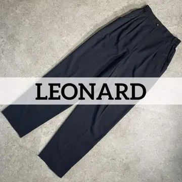 일본제 레어 LEONARD SPORT 슬랙스 블랙 얇은 소재 골프웨어