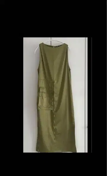 ZARA 자라 롱 원피스 새틴 포켓 부착 광택