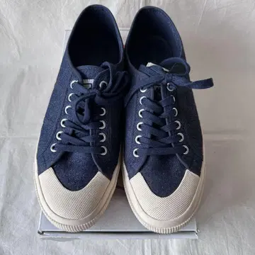 SUPERGA 스페르가 캔버스 로우 컷 스니커즈 데님 이탈리아 군용