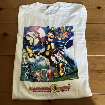CLOCKWORK KNIGHT 롱 T SEGA 1995 빈티지