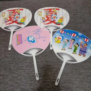 도라에몽 부채 4개 세트