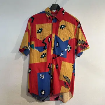 80s Wrangler 랭글러 올 패턴 반팔 셔츠 구제 의류
