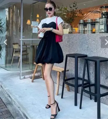 쉘러 도킹 벌룬 원피스