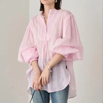 Loungedress 라운지 드레스 셔츠 린넨 개더 튜닉