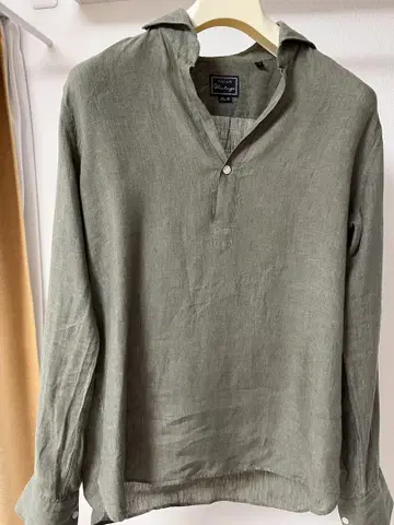 ORIAN Vintage 린넨 풀오버 셔츠 M 사이즈