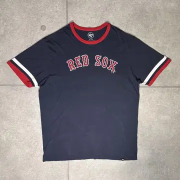 BOSTON RED SOX 링거 티셔츠 MLB 암 라인 요시다 마사나오